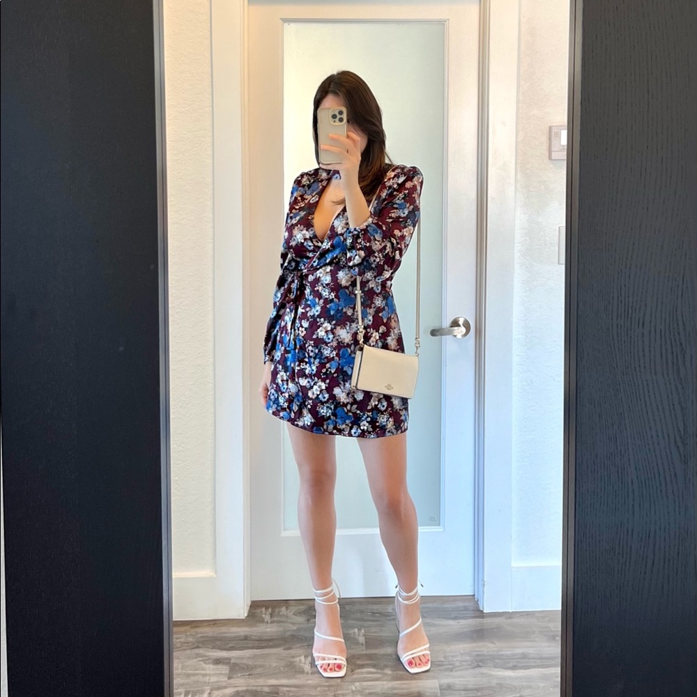 Hommage from Los Angeles Floral Wrap Dress